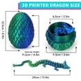 thumbnail image 5 of 3D Printed Dragon Egg for Kids Age 3 - 12 Dragon Eggs with Dragon Inside, Crystal Dragon Fidget Toys for 3 4 5 6 7, Full Articulated Dragon in Egg, Adults Fidget Toys for Autism ADHD, 5 of 7