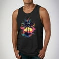 thumbnail image 2 of Sentmoon Débardeurs pour Hommes et Sans Manches Col Rond Été avec Imprimé Culturisme Ample Chemises pour Hommes Hawaii pour Mode Urbaine Décontracté L, 2 of 6