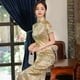 thumbnail image 4 of Vestido ajustado de manga corta con brocado largo para mujer, de primavera, modificado con cheongsam, 4 of 5