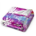 thumbnail image 4 of Urban Graffiti Wall Art Throw Blanket, Anti-Pilling Ultra-Soft Micro Fleece Cover Blanket for Bed Sofa, for All Seasons, 50"x40", 4 of 9