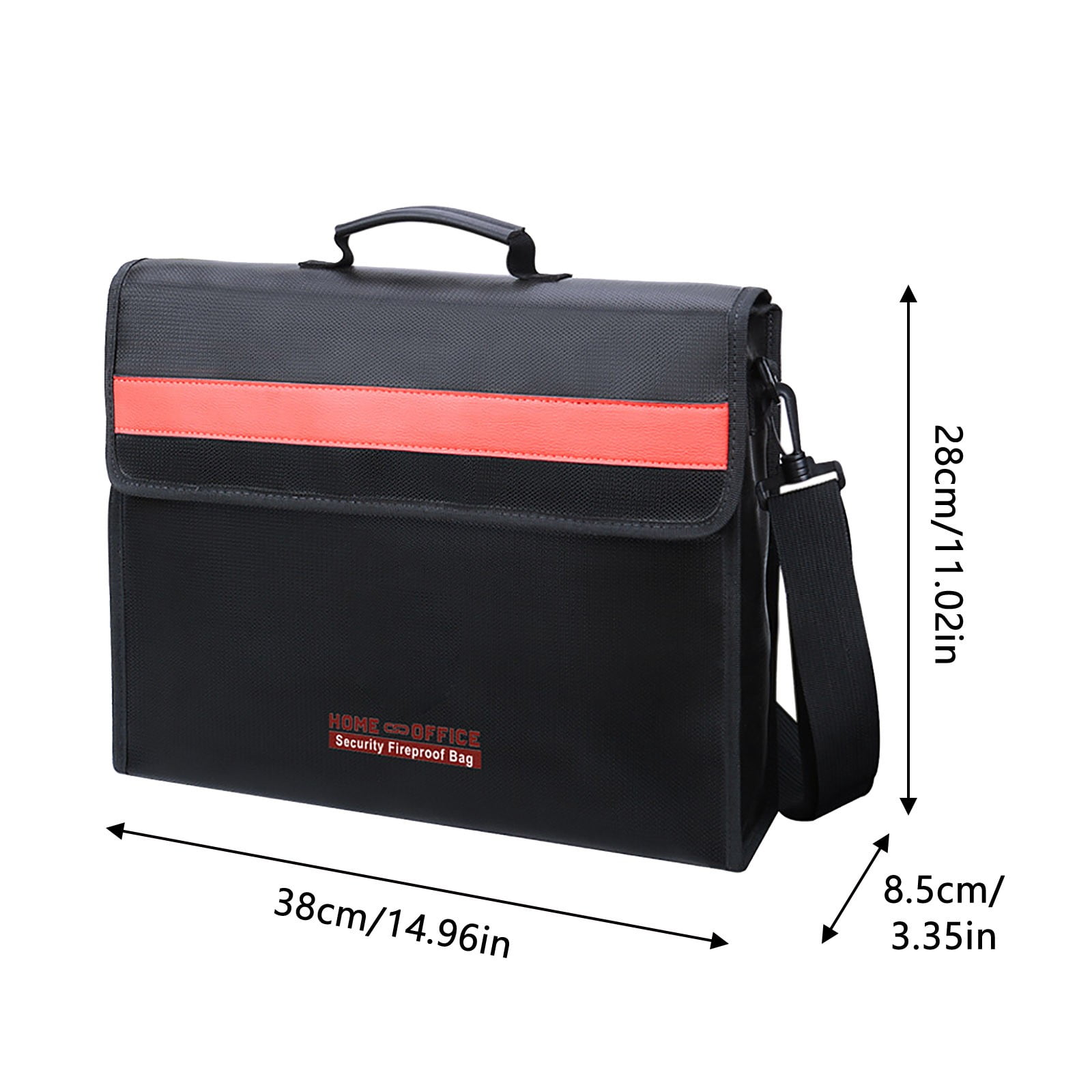 HCTSHG Fireproofing Briefcase Capacity Large Storage Briefcase File Pouch,Fireproof Document Bag Silicone Document Holder,Travel Home Fire Safe Storage Cash Pouch for Important Documents
