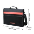 thumbnail image 2 of kjfeif Fireproofing Briefcase Capacity Large Storage Finishing Fireproofing Briefcase File Pouch Fireproof Document Bag Silicone Fiberglass Document Holder Large Size, 2 of 3