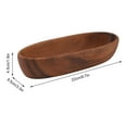 thumbnail image 5 of Crafted Wood Serving Bowl, Natural Finish, Thick  Comfortable, Ideal for Salads  Snacks, 5 of 10