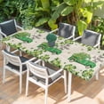thumbnail image 2 of St. Patrick's Day Table Cloths for 8 Foot Rectangle Tables, Green Shamrocks Truck Plants Retro Beige Patio Waterproof Elastic Fitted Tablecloths, Washable Rectangular Table Cover for Camping, 2 of 8