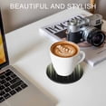thumbnail image 6 of Sage Green Black Ombre Coasters Set of 4, Absorbent Coasters for Drinks, Modern Abstract Striped Gradient Coaster for Desk Coffee Table Protection, Home Decor House Warming Gifts 4", 6 of 8