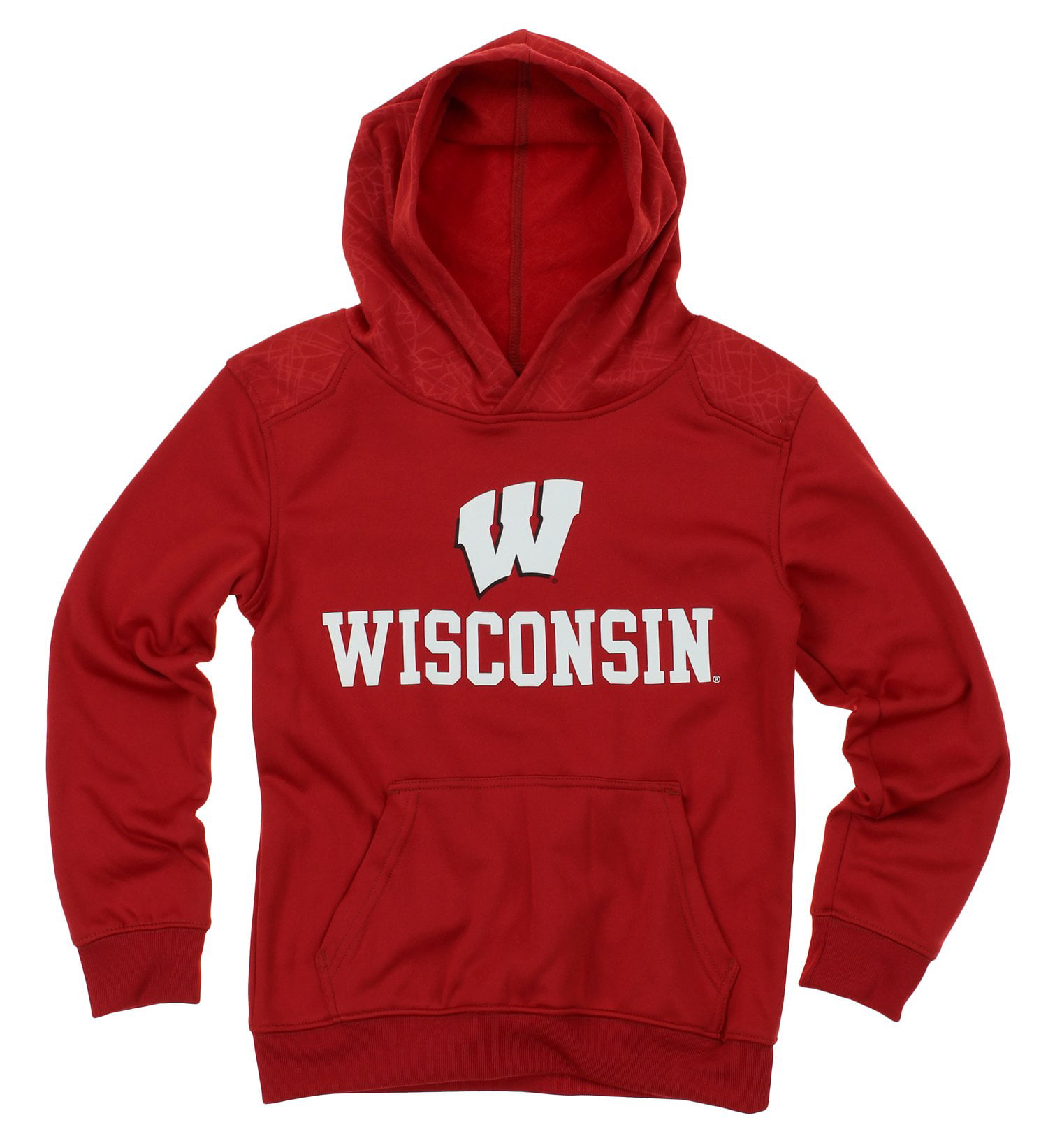 NCAA Youth Wisconsin Badgers Performance Hoodie, Red - Walmart.com ...