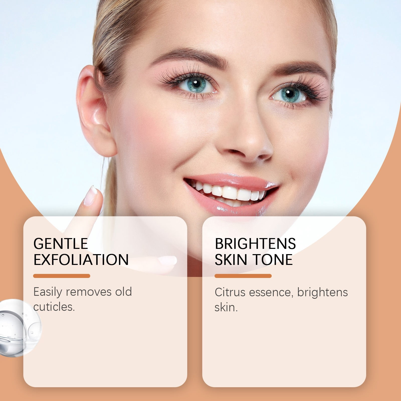 Facial Exfoliating Gel – Orange Enzyme Exfoliator, Purifying
