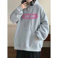 thumbnail image 3 of Sudadera con capucha y estampado de letras de otoño para hombre, sudaderas con capucha de gran tamaño de forro polar estilo hip hop, nueva moda coreana 2024, sudadera con capucha estilo urbano Y2K, 3 of 5