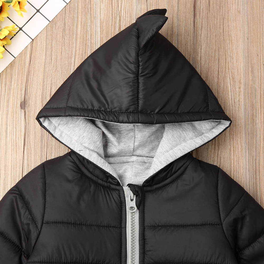 Toddler Baby Boys Girls Coat Long Sleeve Hooded Padded Jacket Winter Warm Light Puffer Jacket Outwear - image 5 of 6