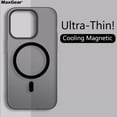 thumbnail image 2 of Matte Ultra-Thin for Magsafe Case For iPhone 16 15 14 13 12 11 Pro Max Plus Magnetic Wireless Charger Hard PC Translucent Cover Clear For iPhone 16 Plus, 2 of 6
