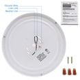thumbnail image 6 of Facon 10-Inch LED Flush Mount Ceiling Light Fixture, Dimmable Ceiling Lamps for Hallway, Bathroom , Stairwell or Kitchen, Damp Location , 3000K Warm White Light, cETL Listed, 6 of 8