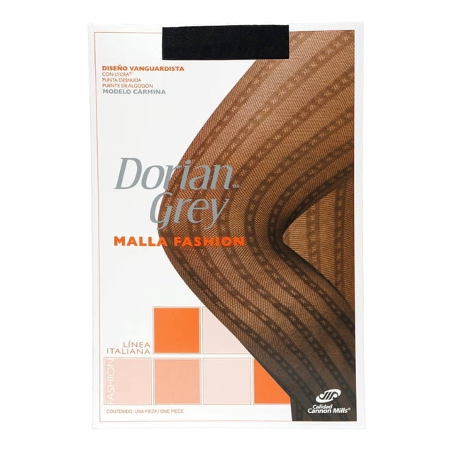 Mallas Dorian Grey para Mujer, Fashion Carmina Negro Talla EG