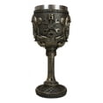 thumbnail image 3 of Mechanics Engineering Motohead Aviator Pilot Skeleton Cranium Skull Wine Goblet, 3 of 7