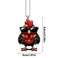 thumbnail image 3 of Sunglasses Car Accessories Acrylic Chain Keychain Backpack Pendant Exquisite Craft 2D Effect, 3 of 9
