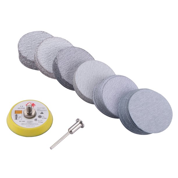 Inch Sander Disc Sanding Disk Paper With 50mm Polish Pad Plate For 3000