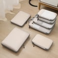 thumbnail image 3 of Bolsa de almacenamiento de viaje comprimida, juego de siete piezas, bolsa de almacenamiento de cosméticos de lavado digital, bolsa de viaje para ropa, zapatos y equipaje, 3 of 6