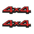 thumbnail image 1 of RV 2 uds Metal negro rojo 4WD 4x4 coche maletero trasero emblema insignia calcomanías pegatina Dodge Rojo Verde, 1 of 5