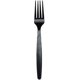 thumbnail image 2 of 200 Pc Set Premium Quality Black Plastic Cutlery | 100 Forks + 100 Knives | Reusable Heavy Duty Plastic Cutlery For Parties, Everyday Tableware Dinner, 2 of 3