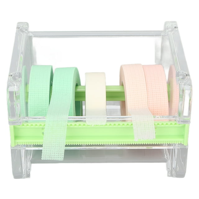 Roll Tape Holder, DIY PP Shell Large Capacity Improving Work Efficiency Transparent Tape Cutter For Home
