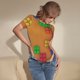 thumbnail image 3 of Fotbe Colorful Building Blocks A Body de Mujer con Cuello Redondo y Mangas Cortas, Sin Mangas Ajustado, Suave, Cómodo y Básico-Small, 3 of 7