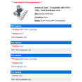 thumbnail image 2 of Universal Joint - Compatible with 1959 - 1962, 1964 Studebaker Lark 1960 1961, 2 of 2