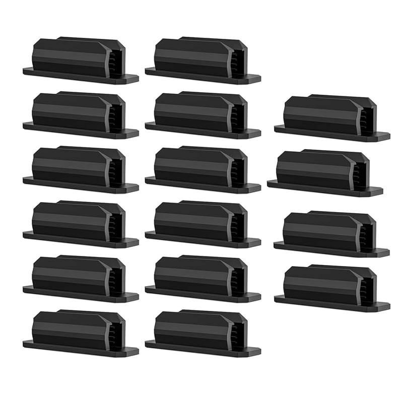 64Pack Adhesive Pen Holder Clipboard Pen Holder Stick on Pencil Holder Self Adhesive Silicone Pencil Marker Clip