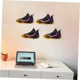 thumbnail image 4 of LOLIPPYY 6Pcs Transparent Acrylic Shoe Display Shelves Wall Mounted Floating Racks for Sneakers, 4 of 8
