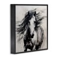 thumbnail image 3 of Stupell Industries Modern Black Horse Abstraction Black Framed Giclee Art, 12 x 12, by Irena Orlov, 3 of 8