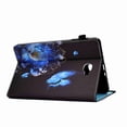 thumbnail image 2 of Dteck Galaxy Tab A 10.1 2016 Case PU Leather Wallet Auto Sleep/Wake Magnetic Slim Fit Folio Shock Absorption Case Cover for Samsung Galaxy Tab A 10.1(SM-T580/T585), Flower & Butterfly, 2 of 9
