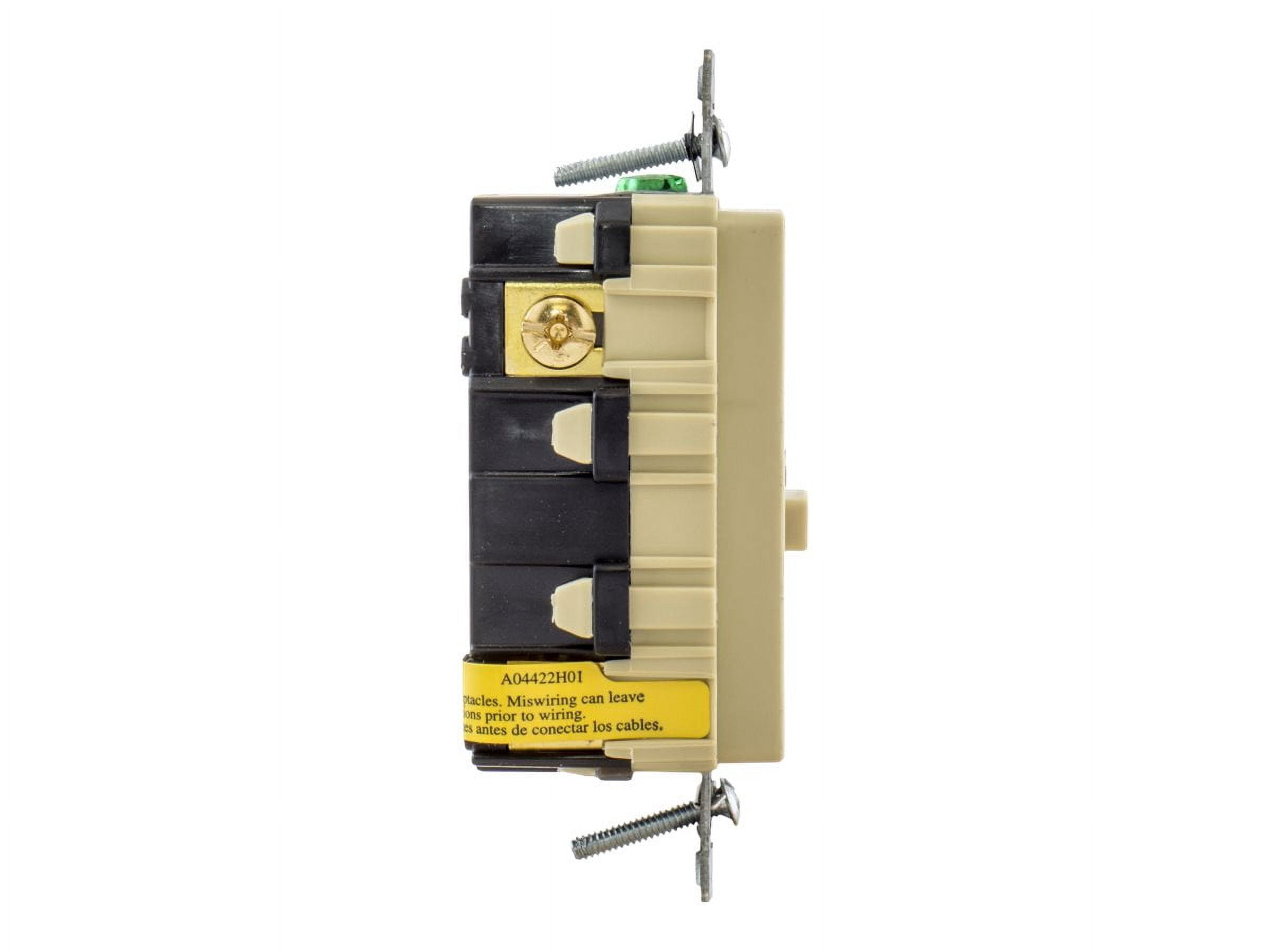 Hubbell Wiring Device-Kellems GFCI Rceptcle, Commer., Blk, 20A, 1 HP GFRTR20BLK