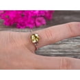 thumbnail image 5 of Milgrain Edge 7mm Cushion Cut 1.80 Carat Champagne Diamond Moissanite Engagement Ring On 10k Rose Gold Anniversary Ring Promise Ring Art deco Surprisingly Ring Gift for her, 5 of 5