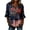 Black, variant on Womens Shirts Casual Independence Day American Flag Star Pattern Notch V Neck 3/4 Sleeve Peplum Hem Patriotic Blouse Fashion Daily Top Black XL