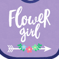 thumbnail image 4 of Inktastic Flower Girl with Arrow and Flowers Girls Baby Bib, 4 of 4
