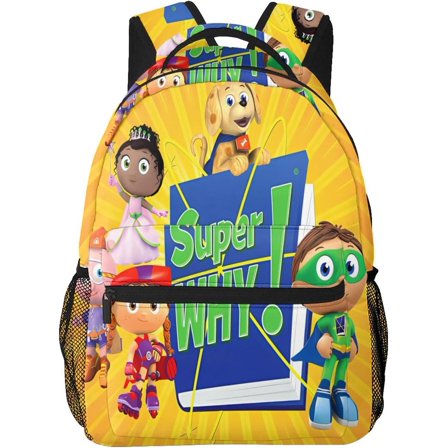Cartoon Backpacks Super Anime Why! Adjustable Funny Laptop Backpack Double Shoulder Bag for Women Men Climbing Shopping Work