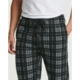 thumbnail image 4 of Real Essentials 3 Pack: Mens Fleece Plaid Pajama Pants - Lounge Pajama Bottoms(Available in Big & Tall), 4 of 6