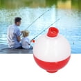 thumbnail image 6 of Round Fishing Bobbers Floats Hard Fishing Float Red and White Fishing Floats and Bobbers Push Button Slip Bobbers Tackle Assortment (38mm), 6 of 9