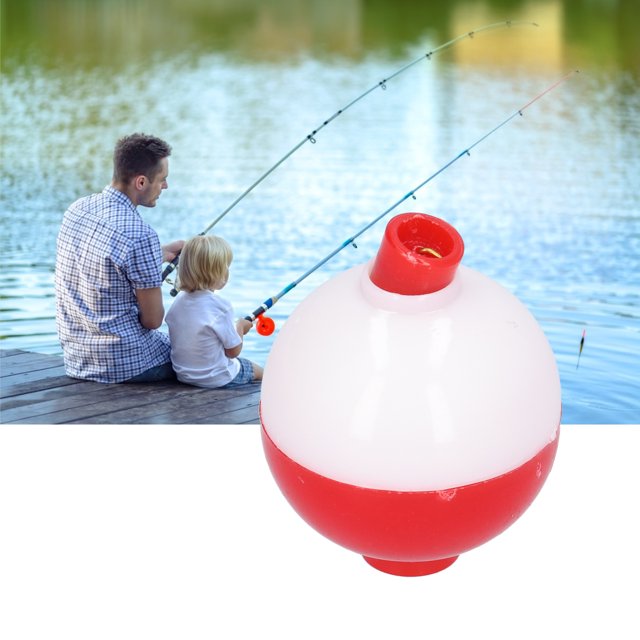 Flotteurs de Pêche, Balles Rondes Durables en ABS Rouge Blanc pour Extérieur pour Pêche 38mm/1.5 Po, 45mm/1.8 Po