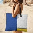 thumbnail image 5 of Blue Geometric Outdoor Picnic Blanket, Foldable Waterproof Beach Mat, Portable Beach Blanket for Beach Camping, Hiking, Family Concerts, 5 of 8