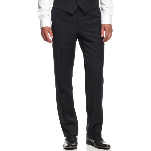 Tommy Hilfiger Pantalones de Vestir Ajustados para Hombre, Azul, 36W x 34L