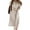 Beige, variant on ZANZEA Womens Dresses Solid Color Button Up Baggy Long Maxi Dress