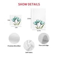 thumbnail image 7 of Turquoise Aqua Tulips Kitchen Dish Towels for Drying Dishes Set of 3, Pastoral Flower Floral Spring Waffle Weave Microfiber Hand Tea Bathroom Towels Quick Dry & Absorbent Towel 15.7x23.6, 7 of 7