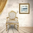 thumbnail image 3 of Jill, Susan 26x26 Gold Ornate Wood Framed with Double Matting Museum Art Print Titled - Tumultuous Indigo III, 3 of 4