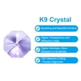 thumbnail image 3 of Uxcell K9 Crystal Octagon Beads 2 Holes Pendants, 30 Pack 14mm Chandelier Prisms Hanging Beads Light Purple, 3 of 6