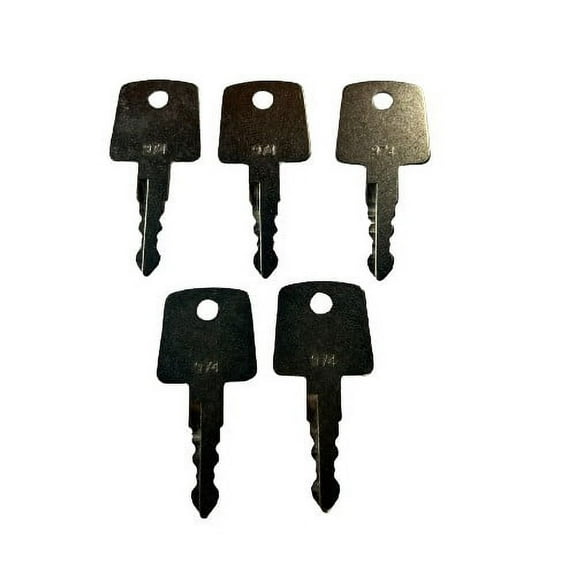 5 PC # 974 974 KEY FITS Sakai Blacktop Roller Keys Heavy Equipment Ignition Asphalt