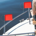 thumbnail image 4 of HAMPPLIES Drapeau de Direction du Vent pour Bateau 1Pcs Rouge en Acier Inoxydable pour Amateurs de Yachts 13.0*4.3 Po, 4 of 8