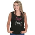 thumbnail image 3 of Pink Fight Breast Cancer Awareness Tank Top Tee Shirt Women Brisco Brands S, 3 of 6