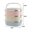 thumbnail image 4 of TIMIFIS Boîte Bento Fournitures Scolaires Portable Japonaise Boîte à lunch en Acier Inoxydable, 4 of 4
