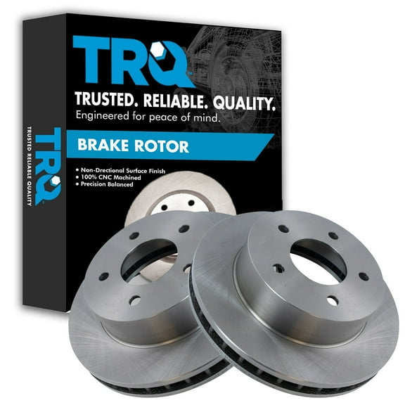 TRQ Front Brake Rotors Set Vented Fits Select 1990-2002 Chevrolet Astro GMC Safari