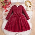 thumbnail image 2 of Nmnitkp Robe en Tulle pour Filles Tout-Petits Été Manches à Volants Robe Tutu Princesse Fête Décontractée à Étages 3-9 Ans, 2 of 7