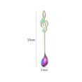thumbnail image 2 of Yeacher 304 Stainless Steel Musical Note Spoon Coffee Ice Cream Tea Spoon Tableware Mirror Polished, 2 of 8